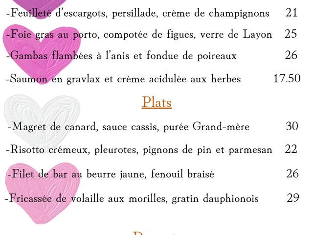LE LAYON Jaune Doré Classique Bordé Boissons Carte Menu.png
